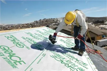 Installing waterproofing on new roof in Fort Worth, TX